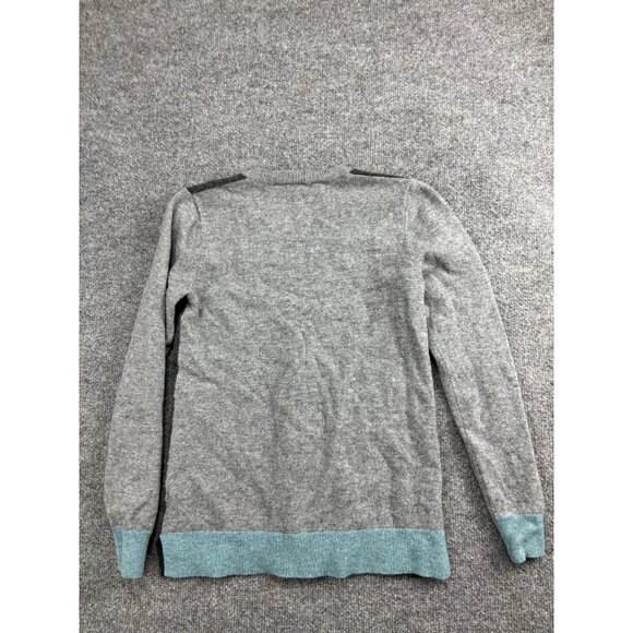 Toad & Co Trillium Crew 100% Lamb's Wool Sweater Women's M Gray Color Block - Picture 6 of 6